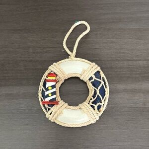 Nautical Light House Life Preserver Ornament